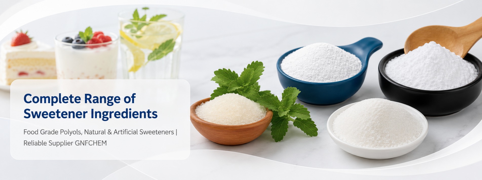 Gama completa de ingredientes edulcorantes